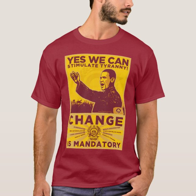 Ja können wir! Kamerad Obama Spoof Shirt (Vorderseite)