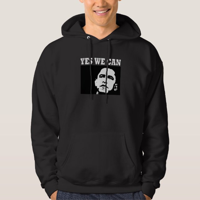 Ja können wir Obama 2008 Hoodie (Vorderseite)