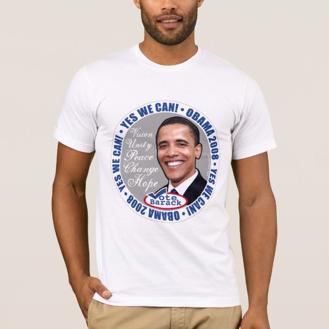 Ja können wir! Obama-Shirt T-Shirt (Vorderseite)