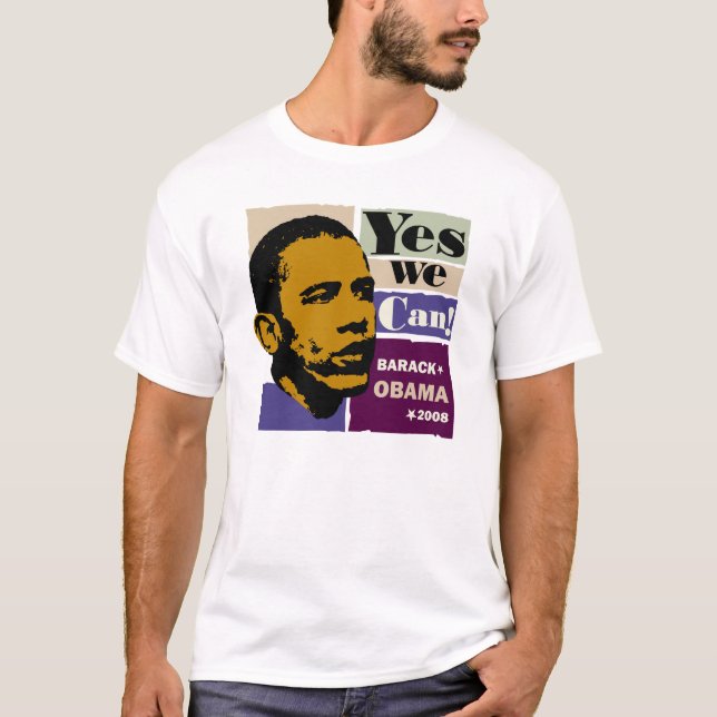 "Ja können wir!" Obama-T - Shirt (Vorderseite)