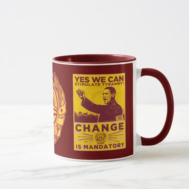 Ja können wir! Obamaspoof-Tasse Tasse (Rechts)