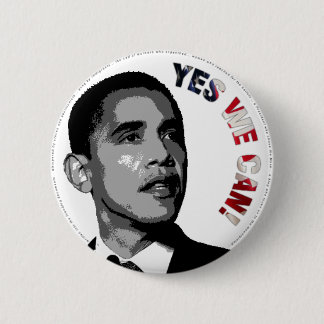 Ja können wir! - Politischer Knopf Obama Button
