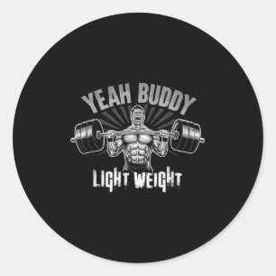 Ja Kumpel Leichtgewicht Bodybuilding Fitnessstudio Runder Aufkleber