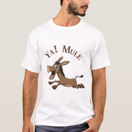 Ja! Maultier laufendes Cartoon-T-Shirt T-Shirt