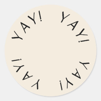 JA! Minimal einfaches Design Vielen Dank Sticker