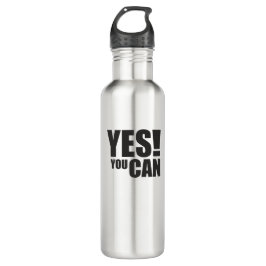 JA - Motivierend positives Angebotsdesign Edelstahlflasche