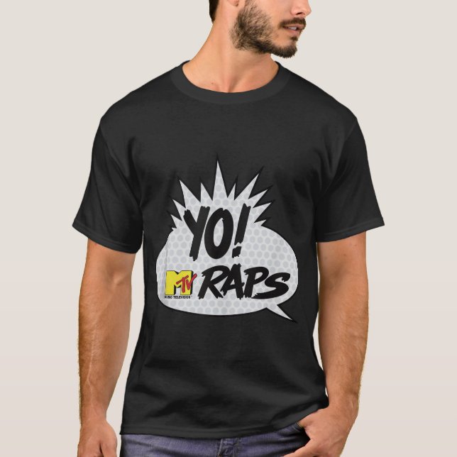 JA! MTV Raps Comic Book Talk Blase T-Shirt (Vorderseite)