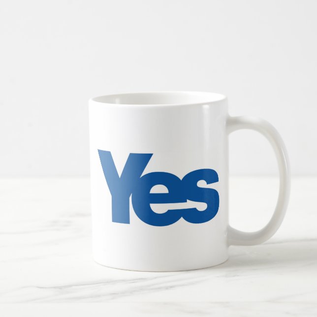 Ja nach unabhängiges Schottland Kaffeetasse (Rechts)