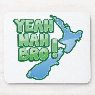 Ja nah BRO Neuseeland KIWI Auckland-Entwurf Mousepad