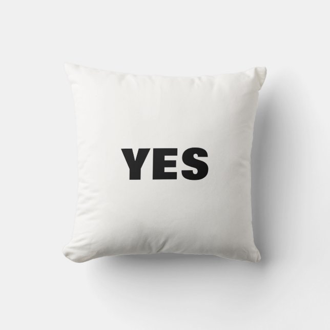 ~ja/nein~ PILLOW SCHALTEN, MACHEN SIE EIN SPIEL DA Kissen (Vorderseite)