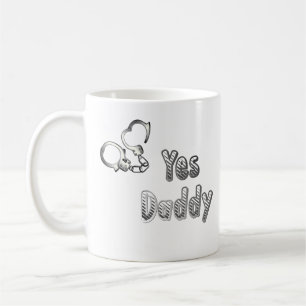 Ja, Papa mit Tasse, unterwürfige Mädchengeschenk Kaffeetasse