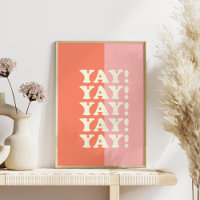 Ja! Positiv Aufblühen Inspirierend Rosa und Korall