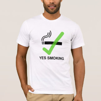 JA RAUCHENDES NichtraucherT-Shirt V2 - Kleiderweiß T-Shirt