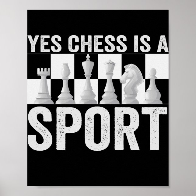 Ja Schach ist ein Geschenk für Sport Funny Schach  Poster (Vorne)