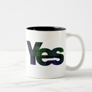 Ja schottische UnabhängigkeitsTasse 2014 Zweifarbige Tasse