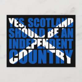 Ja, Schottland sollte ein unabhängiges Land sein, Postkarte