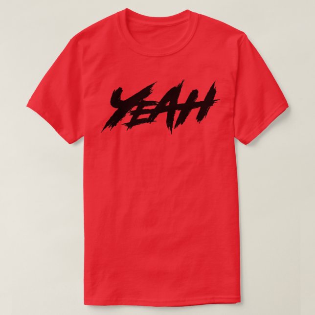 Ja Schwarzer Text T-Shirt (Design vorne)