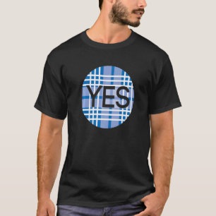 Ja Scottish Independence SalReifen Blue Tartan Cir T-Shirt