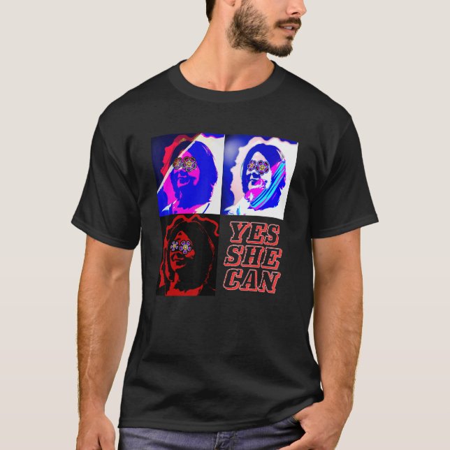 Ja, sie kann Annalena Baerbock Fan Regierung Germa T-Shirt (Vorderseite)