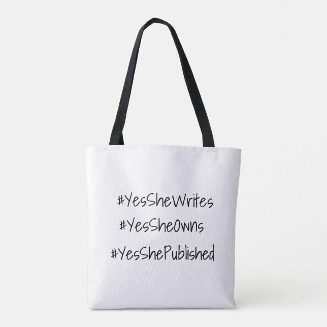 Ja, sie kann Dankbarkeit Tasche (Rückseite)