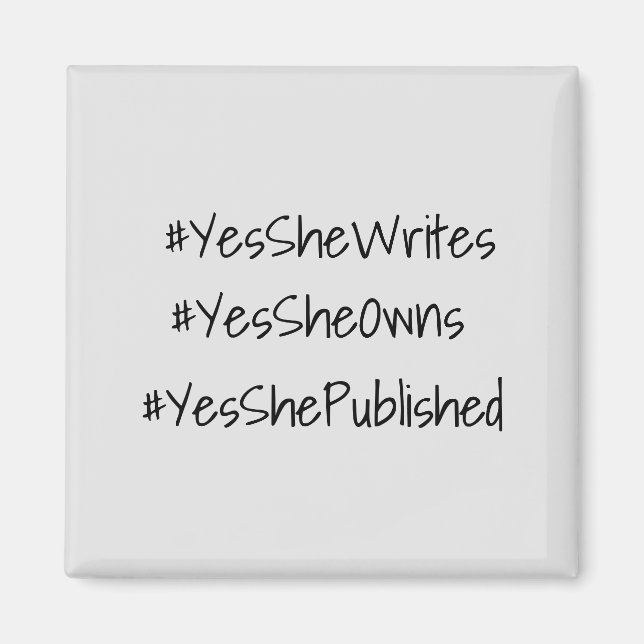 Ja, sie kann Textbesitzer hashtag machen Magnet (Vorne)