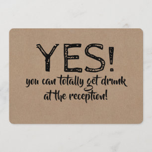 Ja, Sie können Betrunkene BRIDESMAID CARD bekommen Einladung