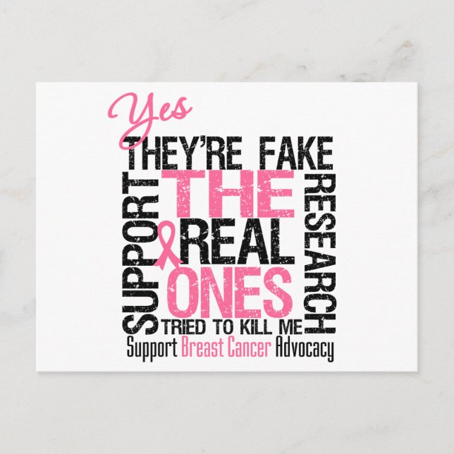 Ja, sie sind Fake, das die echten versucht haben,  Postkarte (Vorderseite)