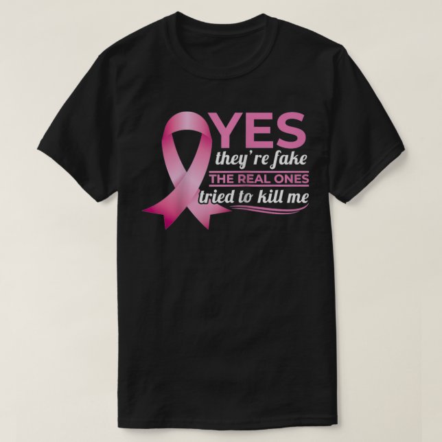 Ja, sie sind Fake meine echten, die versucht haben T-Shirt (Design vorne)
