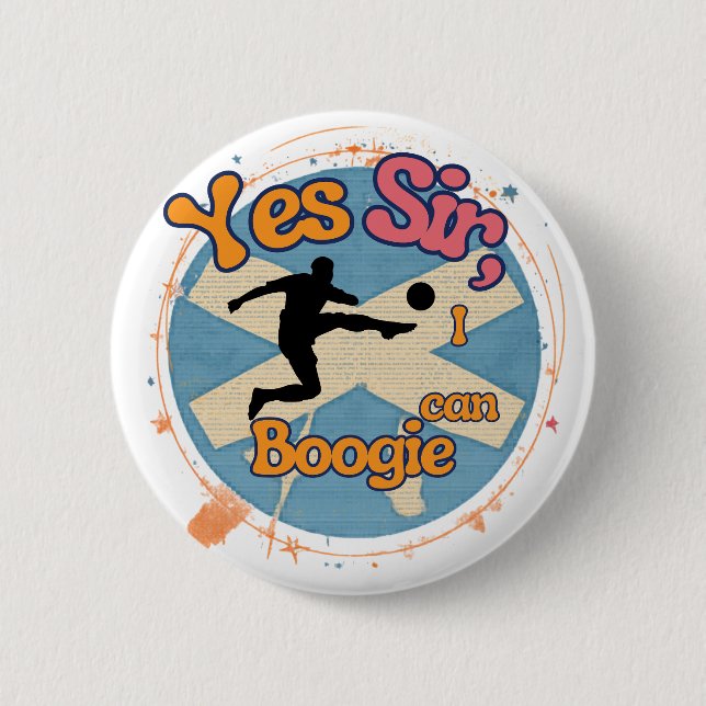 Ja Sir, ich kann mit Fußballern Boogie  Button (Vorderseite)