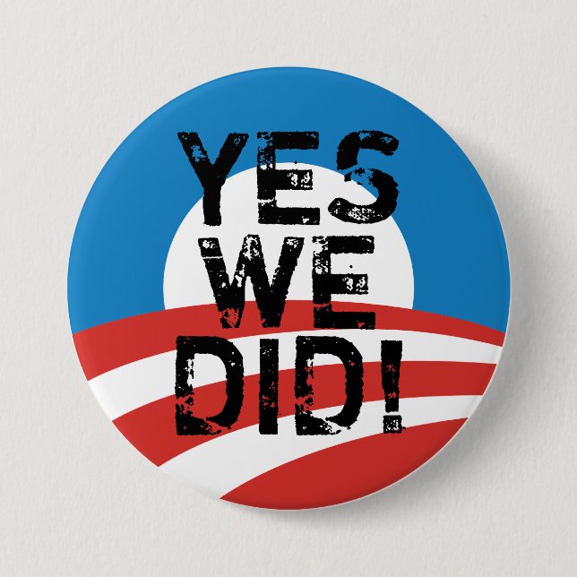 Ja taten wir Obama-Logo-Knopf Button (Vorderseite)