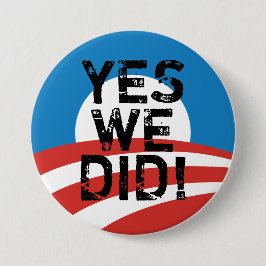 Ja taten wir Obama-Logo-Knopf Button
