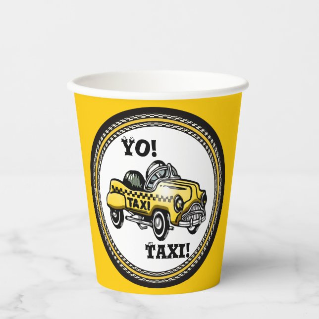 Ja! Taxi! Pappbecher (Vorderseite)