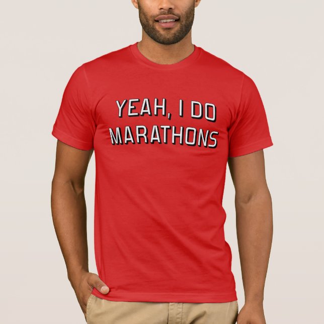 Ja tue ich Marathons T-Shirt (Vorderseite)