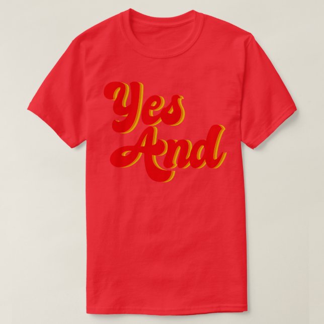 Ja und Improv T-Shirt (Design vorne)