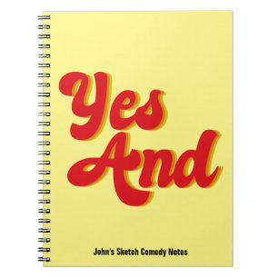 Ja und Verbesserungskomödie Notizblock