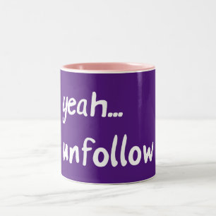Ja Unfolgt Zweifarbige Tasse