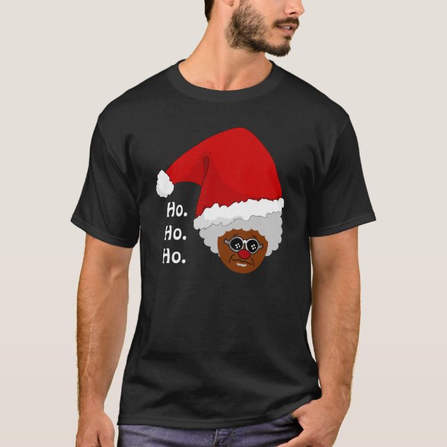 Ja Virginia, gibt es einen schwarzen T-Shirt (Vorderseite)