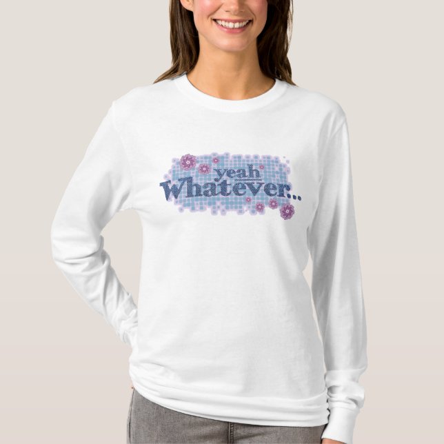 Ja was auch immer... blau / rosa T - Shirt (Vorderseite)