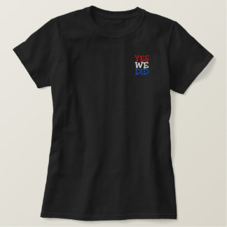 Ja, wir haben Barack Obama bestickt Shirt