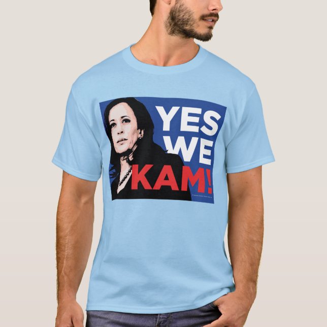 Ja, wir KAM! Kamala Harris für Präsident T-Shirt (Vorderseite)