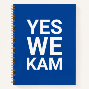 Ja Wir Kam lustige moderne Typografie weiß und bla Notizbuch