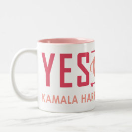 JA, WIR KAM! ZWEIFARBIGE TASSE