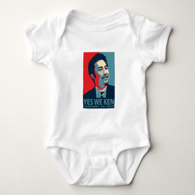 Ja wir Ken (Obama) - Baby-Lagerschwelle - Baby Strampler (Vorderseite)