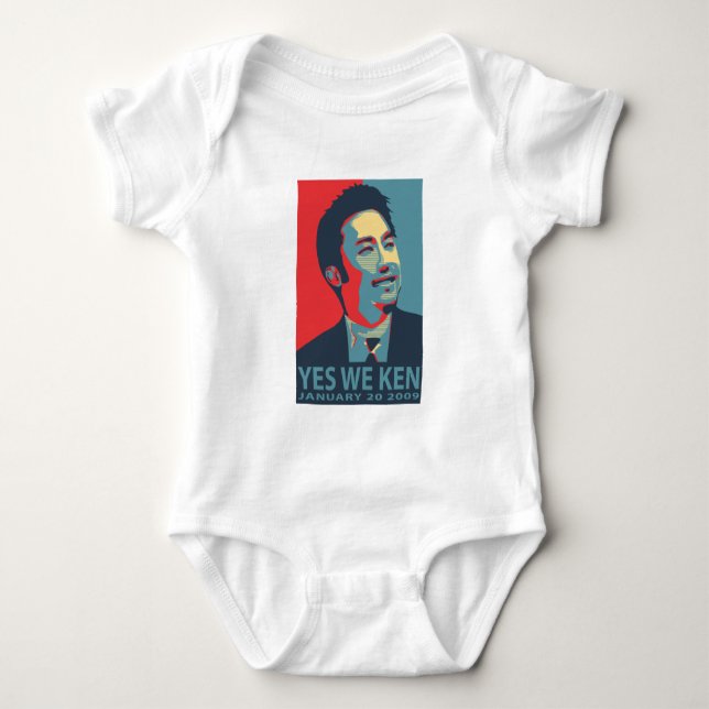 Ja wir Ken (Obama) - Baby-Lagerschwelle - Baby Strampler (Vorderseite)