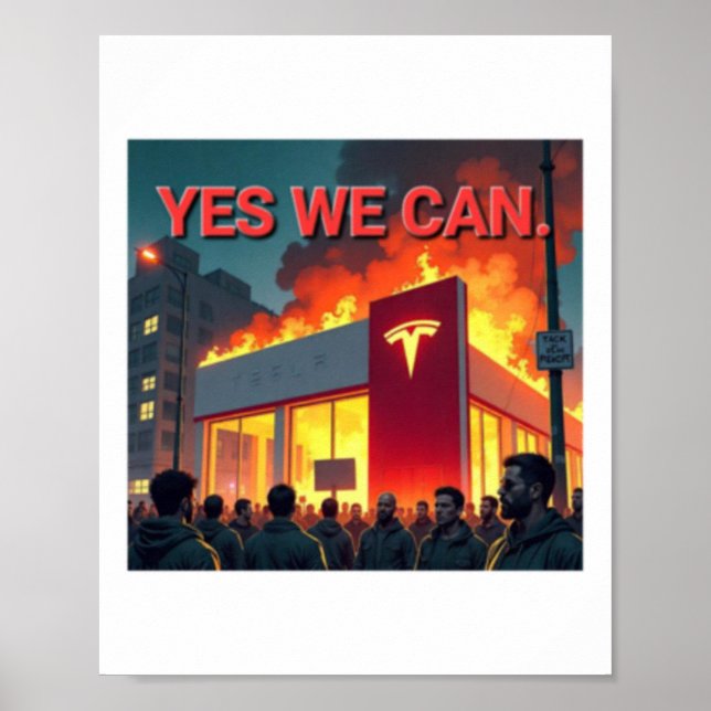 Ja, wir können Aufkleber  Poster (Vorne)