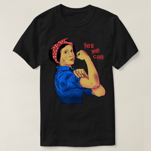 Ja Wir können Feminismus T Shirt (Design vorne)