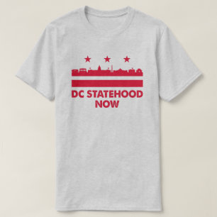 Ja, wir können Washington DC Staat jetzt Flaggen  T-Shirt