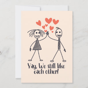 Ja, wir mögen einander noch feiertagskarte