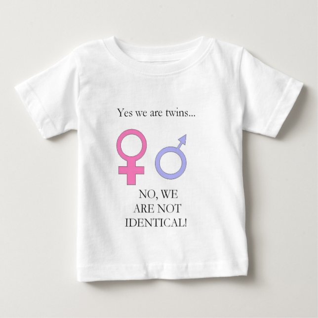 Ja, wir sind Zwillinge Baby T-shirt (Vorderseite)