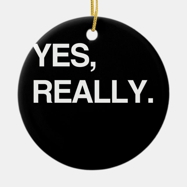 JA WIRKLICH KERAMIK ORNAMENT (Vorne)